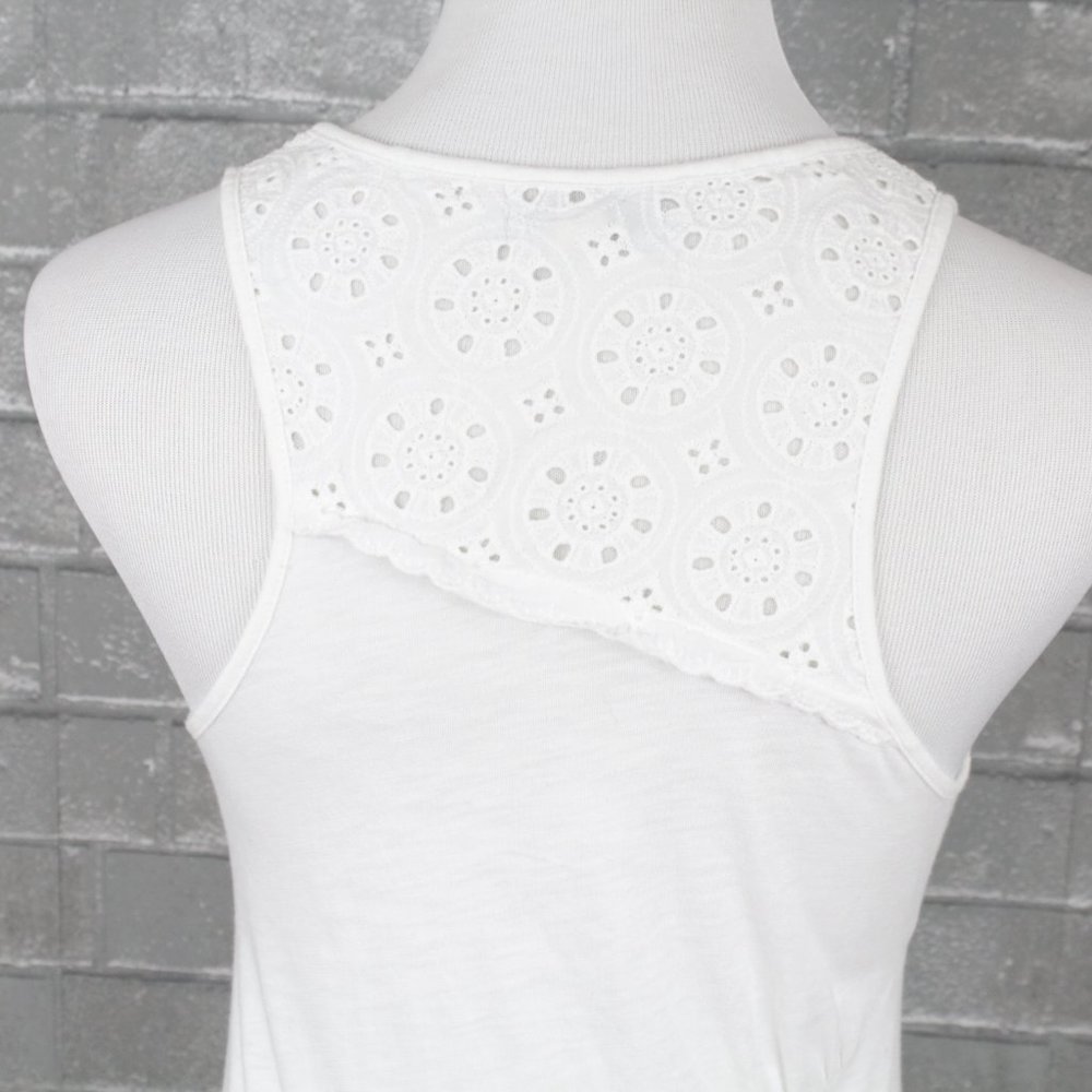 Anthro Leifnotes Asymmetrical White Tank Top - Picture 6 of 12